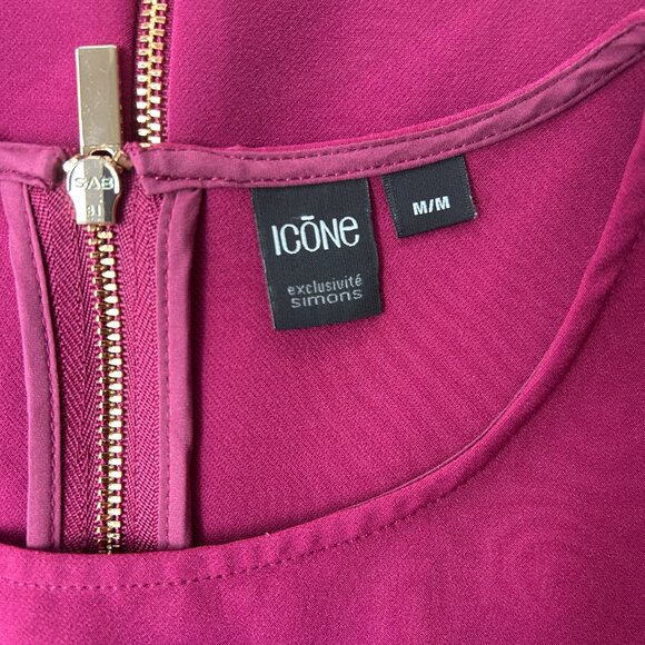 Icône Chic Raspberry Magenta Structured Sleeveless Top – Medium - Picture 3 of 9